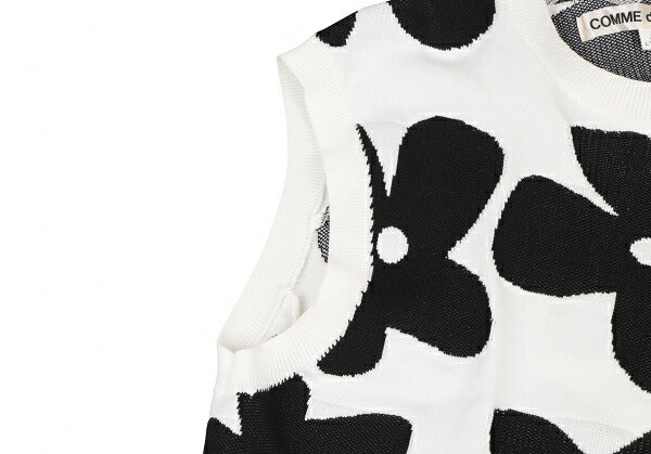 COMME des GARCONS 22SS Floral Top White/Black Size S