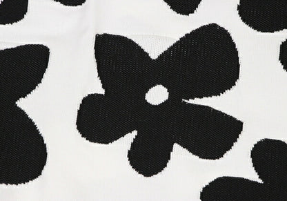 COMME des GARCONS 22SS Floral Top White/Black Size S