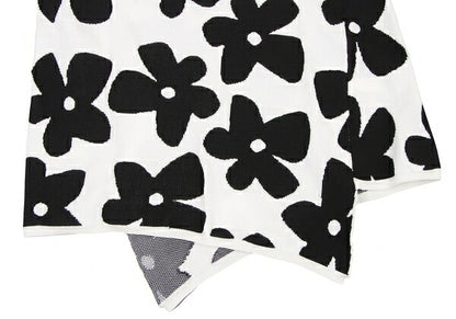 COMME des GARCONS 22SS Floral Top White/Black Size S