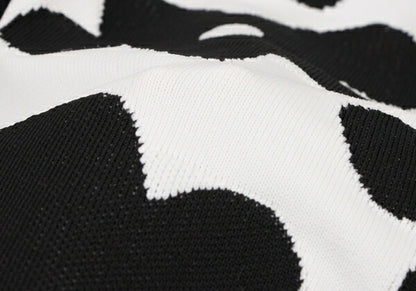 COMME des GARCONS 22SS Floral Top White/Black Size S