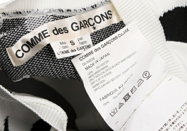COMME des GARCONS 22SS Floral Top White/Black Size S