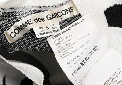 COMME des GARCONS 22SS Floral Top White/Black Size S