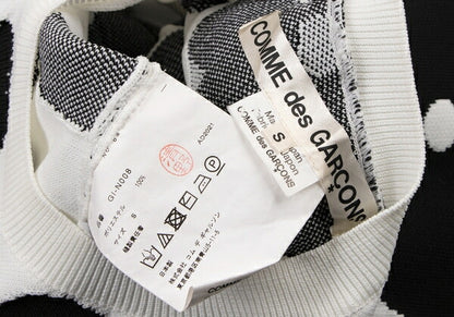 COMME des GARCONS 22SS Floral Top White/Black Size S