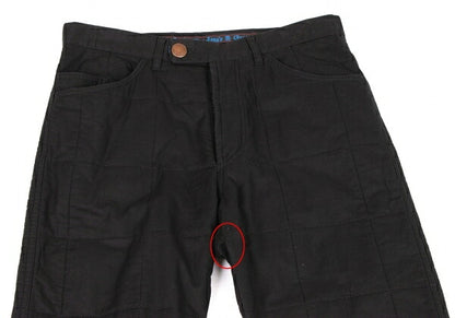 GAULTIER JEAN'S Checker Stitch Padded Jeans Black Size 46