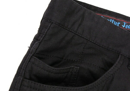 GAULTIER JEAN'S Checker Stitch Padded Jeans Black Size 46