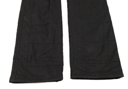 GAULTIER JEAN'S Checker Stitch Padded Jeans Black Size 46