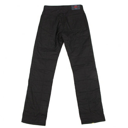 GAULTIER JEAN'S Checker Stitch Padded Jeans Black Size 46