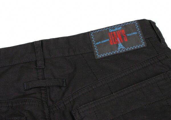 GAULTIER JEAN'S Checker Stitch Padded Jeans Black Size 46
