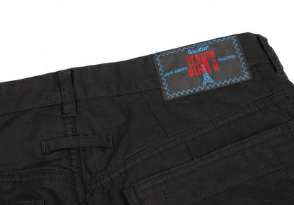 GAULTIER JEAN'S Checker Stitch Padded Jeans Black Size 46