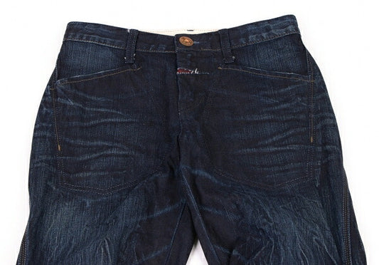 MARITHE + FRANCOIS GIRBAUD Knee Tuck Jeans Blue Size S