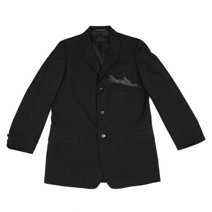 Yohji Yamamoto POUR HOMME 02SS Wool Jacket Black Size 2