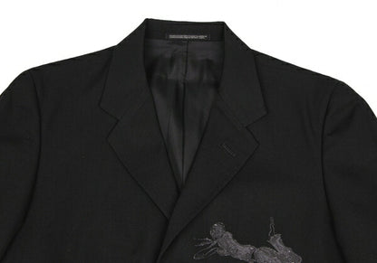 Yohji Yamamoto POUR HOMME 02SS Wool Jacket Black Size 2