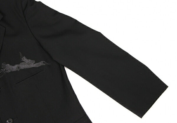 Yohji Yamamoto POUR HOMME 02SS Wool Jacket Black Size 2