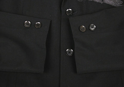 Yohji Yamamoto POUR HOMME 02SS Wool Jacket Black Size 2