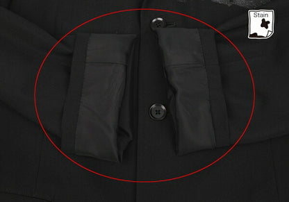 Yohji Yamamoto POUR HOMME 02SS Wool Jacket Black Size 2