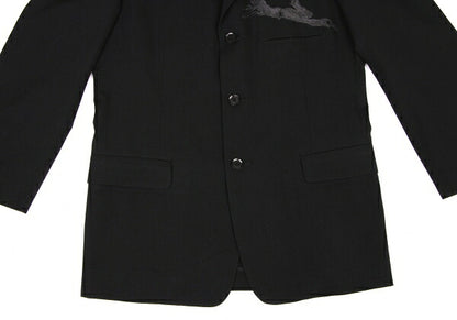Yohji Yamamoto POUR HOMME 02SS Wool Jacket Black Size 2
