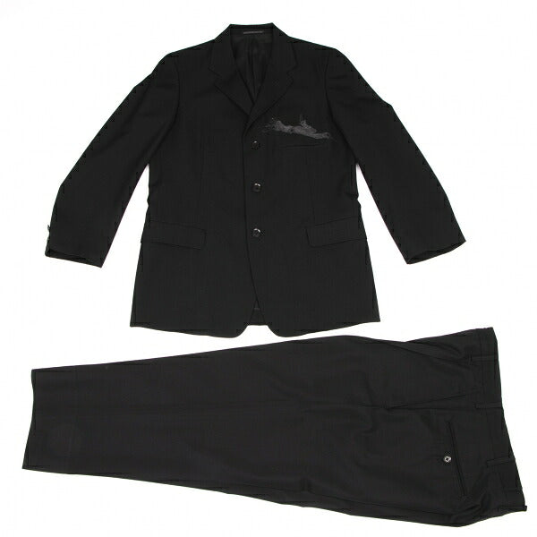 Yohji Yamamoto POUR HOMME 02SS Wool Jacket Black Size 2