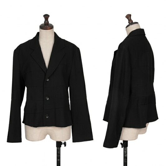 tricot COMME des GARCONS Wool Panel Jacket Black Size S
