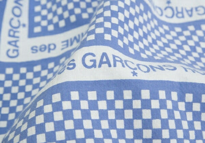 COMME des GARCONS HOMME Logo Checker Open Shirt Blue Size L