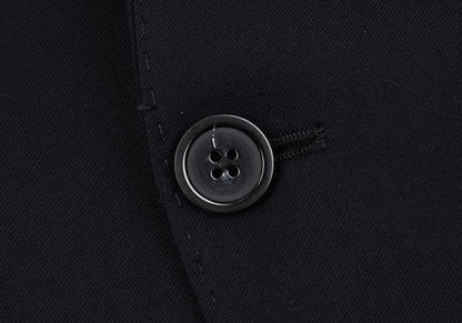 EMPORIO ARMANI Glossy Wool Peaked Lapel Jacket Navy Size 46