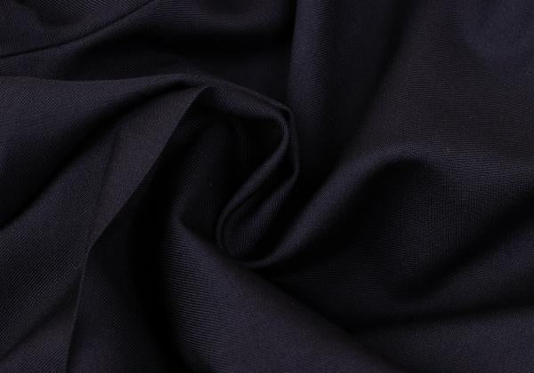 EMPORIO ARMANI Glossy Wool Tapered Slacks Navy Size 46