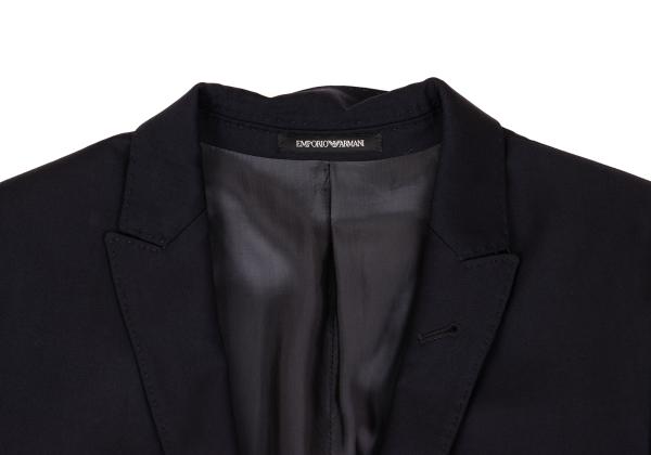 EMPORIO ARMANI Glossy Wool Suit Navy Size 46
