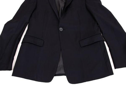 EMPORIO ARMANI Glossy Wool Suit Navy Size 46