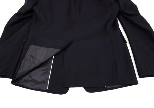 EMPORIO ARMANI Glossy Wool Suit Navy Size 46