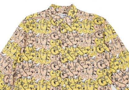 COMME des GARCONS SHIRT x KAWS Graphic Shirt Yellow Size S