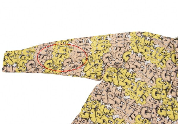 COMME des GARCONS SHIRT x KAWS Graphic Shirt Yellow Size S