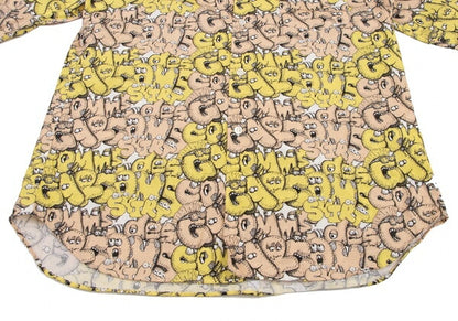 COMME des GARCONS SHIRT x KAWS Graphic Shirt Yellow Size S