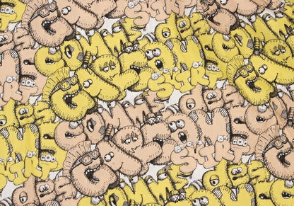 COMME des GARCONS SHIRT x KAWS Graphic Shirt Yellow Size S