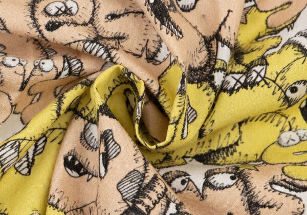 COMME des GARCONS SHIRT x KAWS Graphic Shirt Yellow Size S