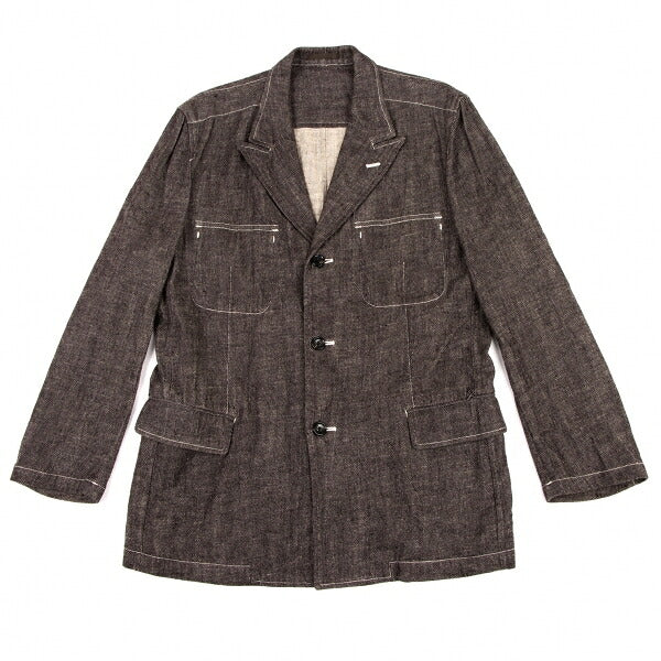 COMME des GARCONS HOMME Linen Cotton Jacket Brown Size S