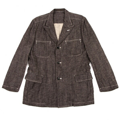 COMME des GARCONS HOMME Linen Cotton Jacket Brown Size S