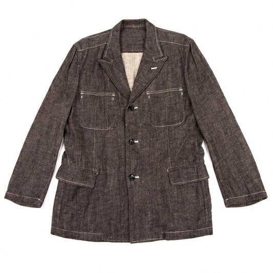 COMME des GARCONS HOMME Linen Cotton Jacket Brown Size S