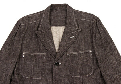 COMME des GARCONS HOMME Linen Cotton Jacket Brown Size S