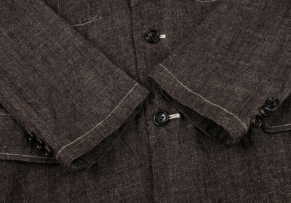COMME des GARCONS HOMME Linen Cotton Jacket Brown Size S