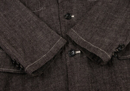 COMME des GARCONS HOMME Linen Cotton Jacket Brown Size S