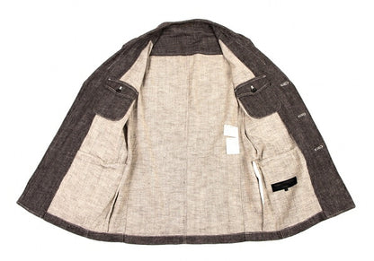 COMME des GARCONS HOMME Linen Cotton Jacket Brown Size S