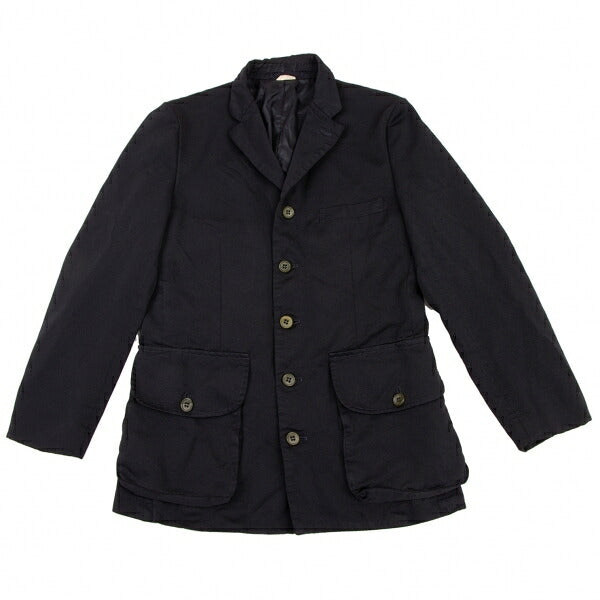 COMME des GARCONS HOMME DEUX Dyed Poly Jacket Navy Size S