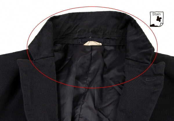 COMME des GARCONS HOMME DEUX Dyed Poly Jacket Navy Size S