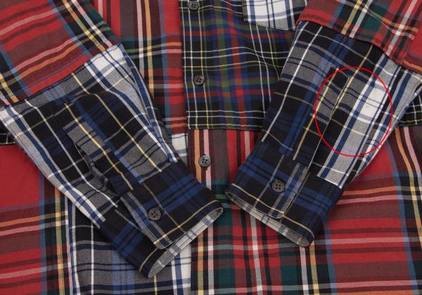 COMME des GARCONS SHIRT Multi Check Shirt Red Size XS