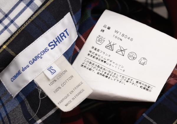 COMME des GARCONS SHIRT Multi Check Shirt Red Size XS