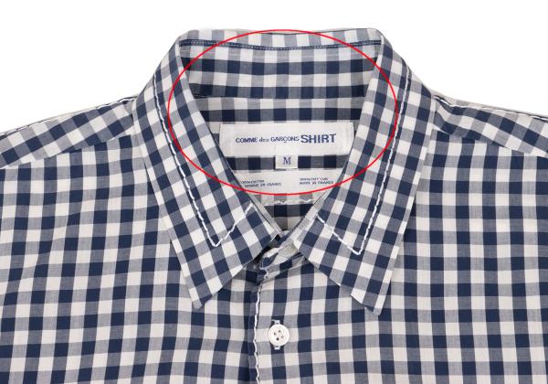 COMME des GARCONS SHIRT Gingham Shirt Blue/White Size M
