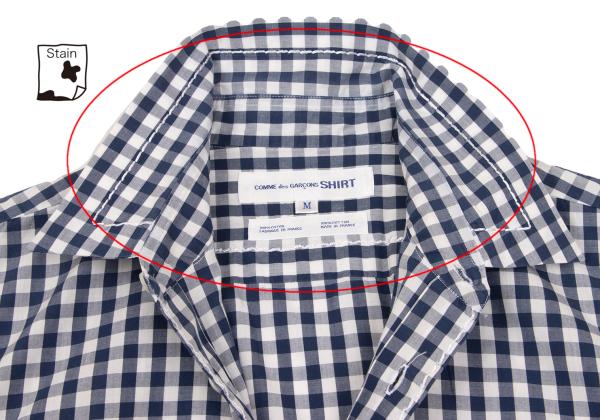 COMME des GARCONS SHIRT Gingham Shirt Blue/White Size M