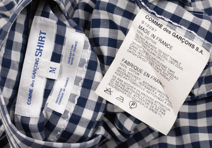 COMME des GARCONS SHIRT Gingham Shirt Blue/White Size M