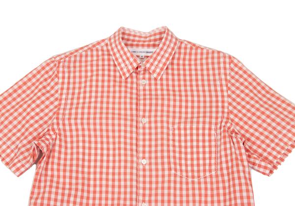 COMME des GARCONS SHIRT Gingham Check Shirt Red/White Size M