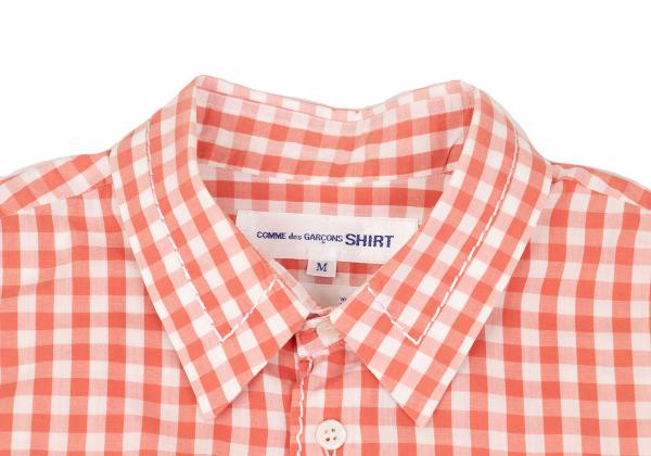 COMME des GARCONS SHIRT Gingham Check Shirt Red/White Size M