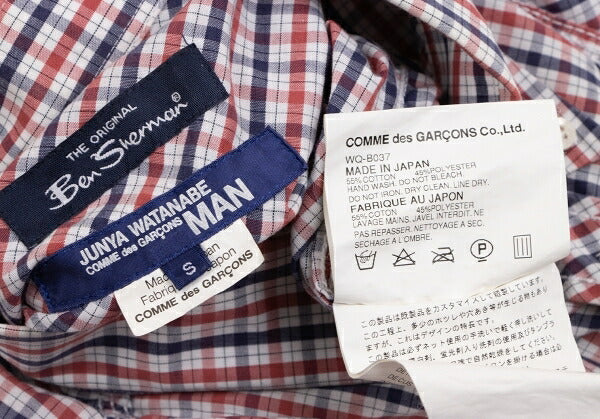 JUNYA WATANABE MAN Ben Sherman Check Shirt Blue Size S